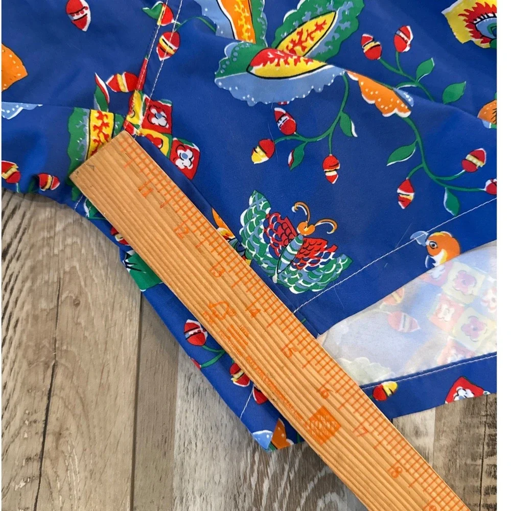 Polo Ralph Lauren Mens Tropical Swim Trunks Bird Floral XXL Blue Board Shorts